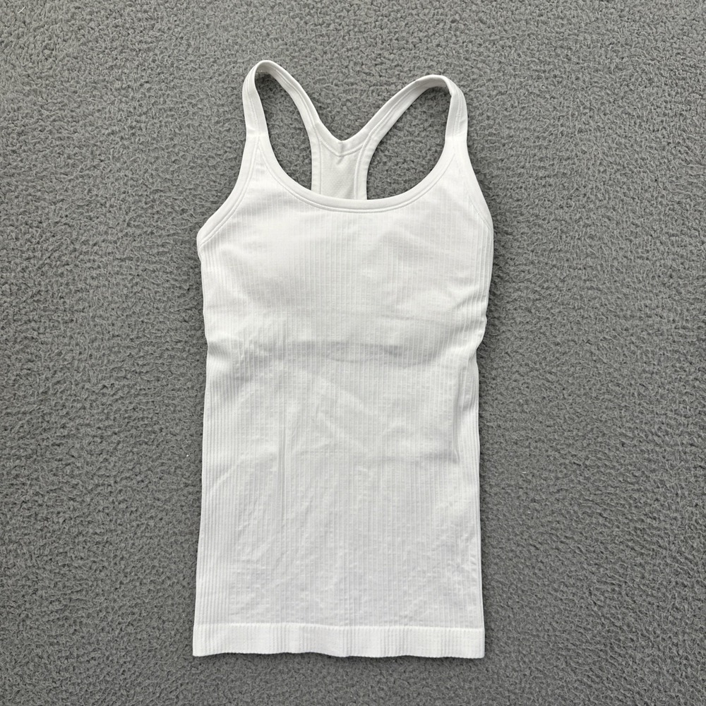 Lululemon Ebb To Street Tank Top White Athletic Athleisure Yoga Women's 2